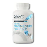 OstroVit Triple Magnesio + B6 P-5-P 90 cápsulas