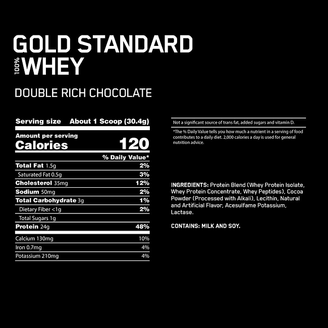 OPTIMUM NUTRITION GOLD STANDARD 100% WHEY PROTEINA 5 LBS