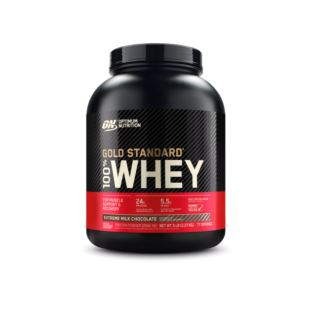 OPTIMUM NUTRITION GOLD STANDARD 100% WHEY PROTEINA 5 LBS